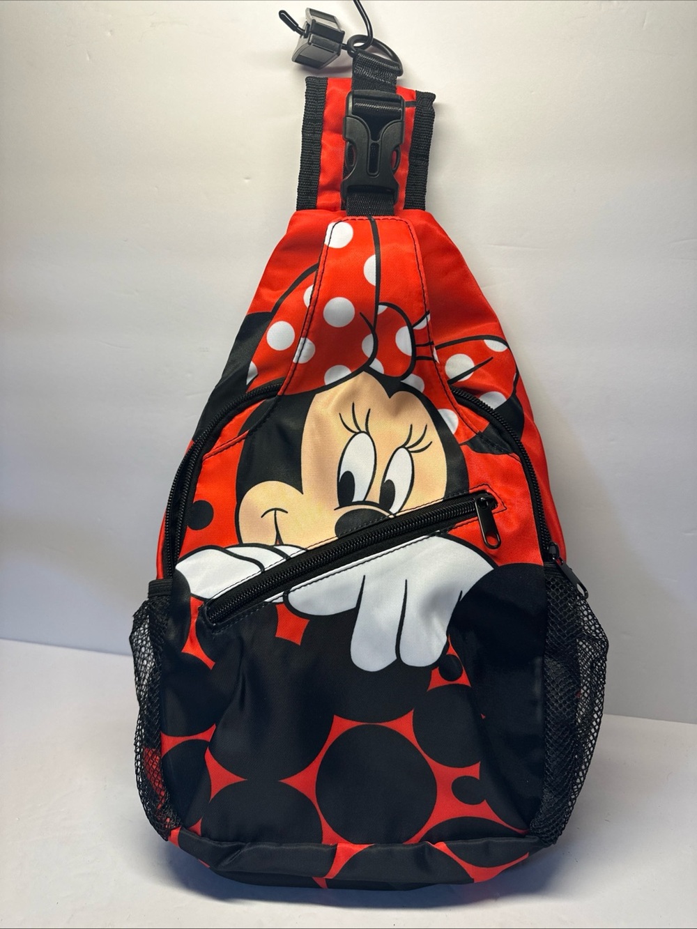 Disney Red and Black Minnie Mouse Crossbody Sling Bag